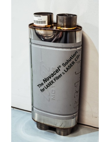 KF-03 SILENCIADOR CON EMBOSSING - Acero Inoxidable -