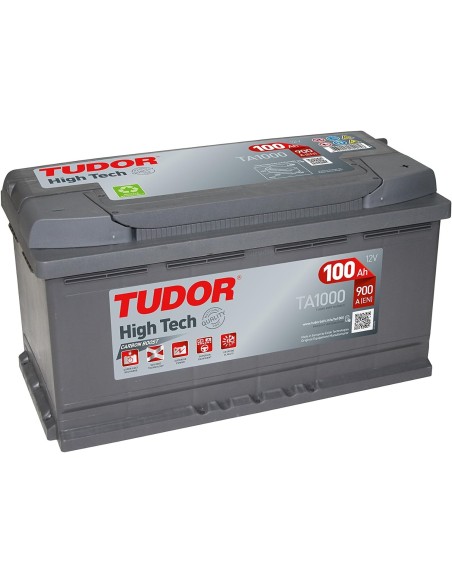 TUDOR HIGH TECH TA1000 Batería de Plomo Calcio 100Ah 900A TUDOR HIGH TECH TA1000 Batería de Plomo Calcio 100Ah 900A