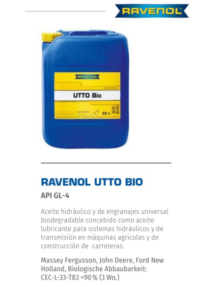 RAVENOL UTTO BIO RAVENOL UTTO BIO