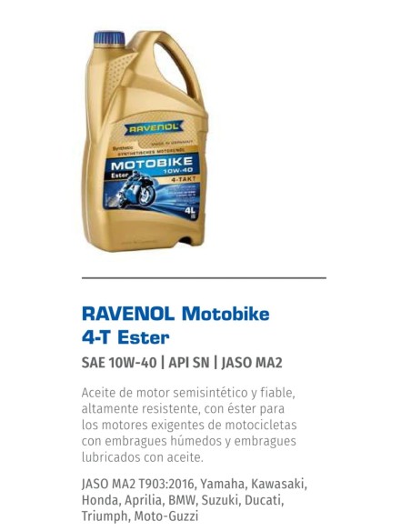 RAVENOL 4-T ESTER 10W-40 RAVENOL 4-T ESTER 10W-40